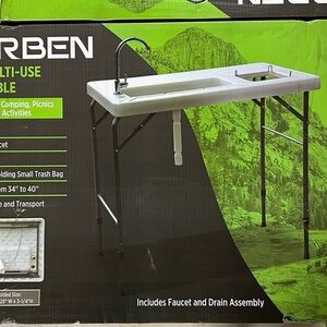 Multipurpose table great for a garage/hunting and fishing prep.